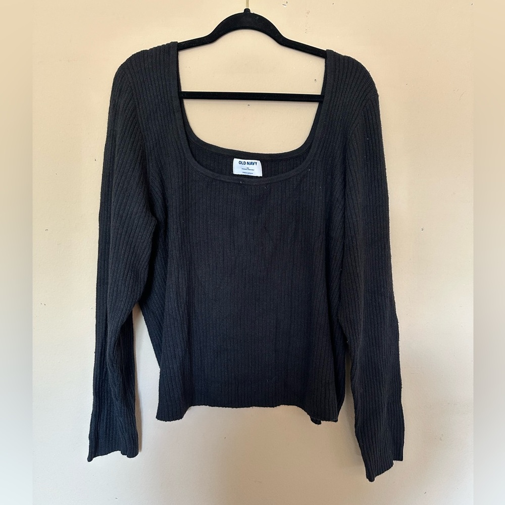 Old Navy Square Neck Knit Long Sleeved Sweater 3X